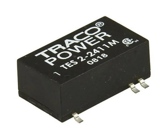 64-0278-83　TRACOPOWER TES 2M 2W Isolated DC-DC Converter Surface Mount, Voltage in 21.6 → 26.4 V dc, Voltage out 15V dc　TES 2-2413M