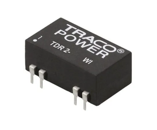 64-0321-87　TRACOPOWER TDR 2WI 2W Isolated DC-DC Converter Through Hole, Voltage in 18 → 75 V dc, Voltage out 5V dc　TDR 2-4811WI