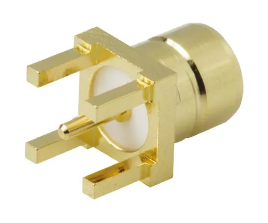 64-0283-38　Amphenol Through Hole Standard SMB Connector, 75Ω Impedance, Solder Termination, Coaxial cable type　SMZ1251B6-3GT30G-75