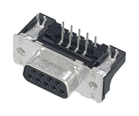 64-0264-99　Harting 15 Way Right Angle Through Hole PCB D-sub Connector Socket, 2.74mm Pitch, with 4-40 UNC Threaded Inserts,　09662526616