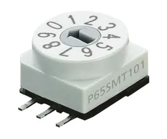 64-0267-49　10 Way Surface Mount DIP Switch, Rotary Flush Actuator　P65SMT103