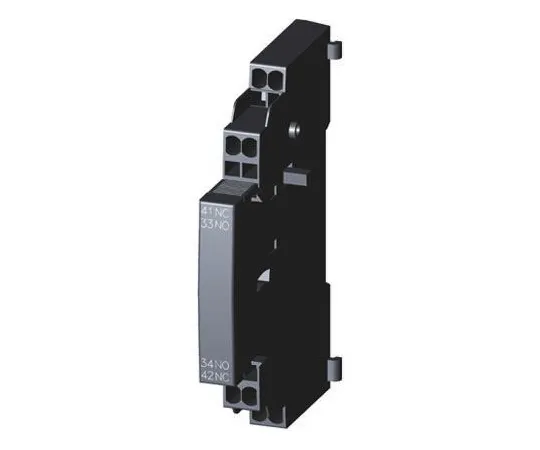 64-0316-68　Siemens Sirius Innovation 3RV2, NO/NC (2), Auxiliary Contact, Plug In, 2 A dc, 10 A ac　3RV2901-2A