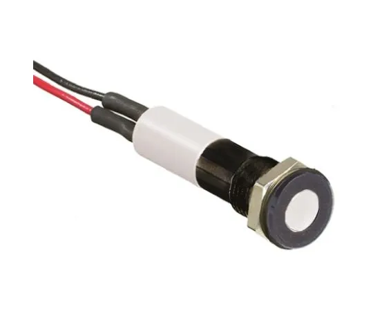 64-0280-82　RS PRO White Indicator, 24 V dc, 8mm Mounting Hole Size, Lead Wires Termination, IP67　700-2019