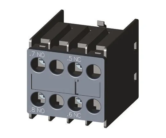 64-0315-02　Siemens Sirius Innovation 3RH2, NO/NC (2), Auxiliary Contact, Snap-On, 6 A dc, 10 A ac　3RH2911-1FB11