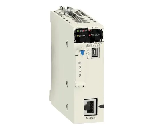 64-0225-84　Schneider Electric Modicon M340 PLC CPU, Ethernet Networking, 1792 kB Program Capacity, 24 V dc　BMXP342000