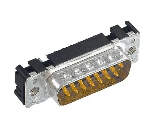 64-0265-04　Harting 25 Way Through Hole PCB D-sub Connector Plug, 2.76mm Pitch, with 4-40 UNC Threaded Inserts, Boardlocks　09653616713