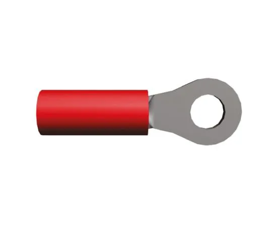 64-0220-69　TE Connectivity PIDG Series Insulated Crimp Ring Terminal, M3.5 Stud Size, 0.26mm² to 1.65mm² Wire Size, Red　36152