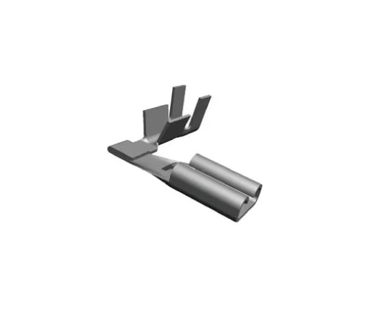 64-0218-48　TE Connectivity FASTON .110 Series Uninsulated Crimp Flag Terminal, 0.3mm² to 0.8mm², 22AWG to 18AWG, Tin Plated　62336-1