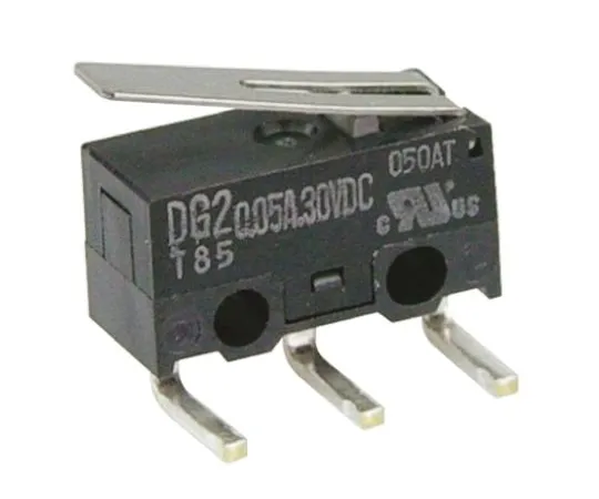 64-0318-63　SPDT-NO/NC Hinge Lever Microswitch, 50 mA @ 30 V dc　DG23-B2LA