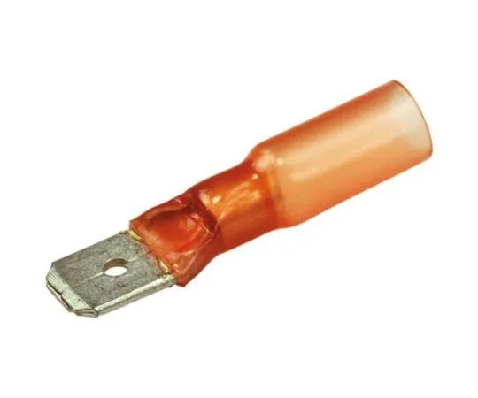 64-0218-87　TE Connectivity Duraseal Series Red Insulated Crimp Receptacle, 6.35 x 0.8mm, 0.3mm² to 0.9mm², 22AWG to 18AWG, Tin　B-106-4631