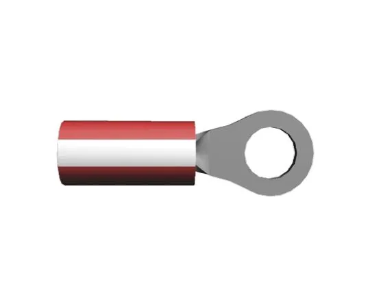 64-0339-65　TE Connectivity PIDG Series Insulated Crimp Ring Terminal, M4 (#8) Stud Size, 0.26mm² to 1.65mm² Wire Size, Red, White　1-320551-4