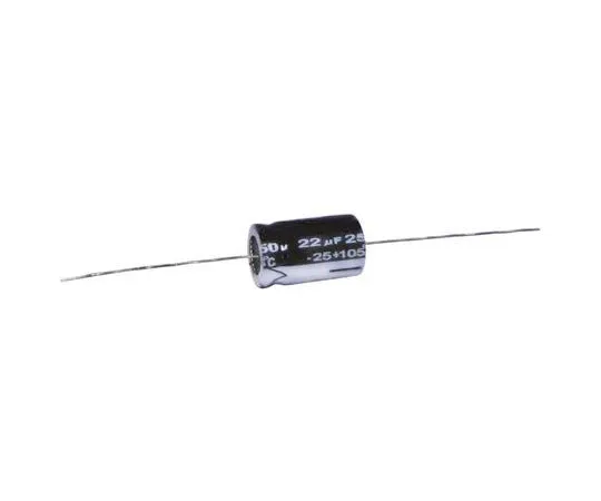 64-0326-81　RS PRO 3.3μF 63V dc Aluminium Electrolytic Capacitor, Through Hole 6 (Dia.) x 13mm +105°C 6mm 13mm　707-6335