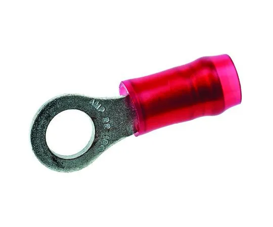 64-0220-58　TE Connectivity PIDG Series Insulated Crimp Ring Terminal, M4 Stud Size, 0.26mm² to 1mm² Wire Size, Red　171508-1