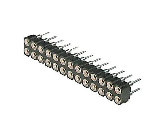 64-0198-70　ASSMANN WSW AWD Series 2.54mm Pitch 20 Way 2 Row Straight PCB Socket, Through Hole, Solder Termination　AWD 127/20/Z-T