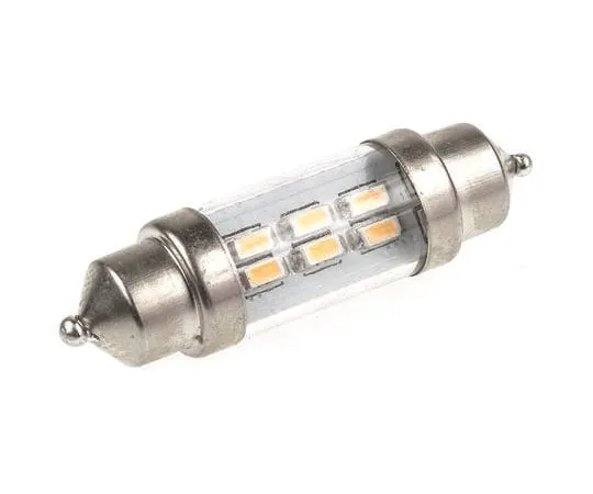 64-0313-77　LED Car Bulb 10.2 (dia) x 37 (h) mm 37 mm Cool White 12 V ac/dc 42 mA 10.2mm 45 lm　LE-0909-11CW