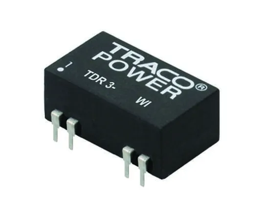 64-0322-19　TRACOPOWER TDR 3WI 3W Isolated DC-DC Converter Through Hole, Voltage in 18 → 75 V dc, Voltage out 12V dc　TDR 3-4812WI