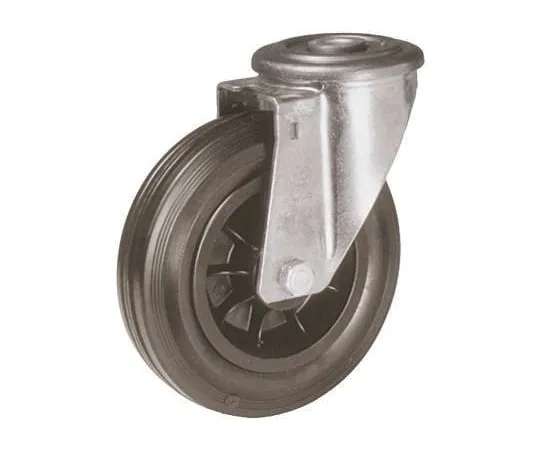64-0272-32　LAG Stem Swivel Castors 14328 FE, 135kg, Rubber tyres　14328      FE