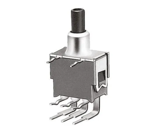 64-0301-06　KNITTER-SWITCH Double Pole Double Throw (DPDT) Momentary Miniature Push Button Switch, PCB, 48V ac/dc　APE 2F-RA