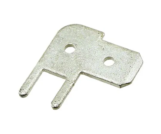 64-0222-11　TE Connectivity Crimp Tab Terminal, Uninsulated, Tin over Copper Plated, Right Angle, 4.8 x 0.5mm　726389-2