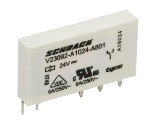64-0219-45　TE Connectivity SPDT Non-Latching Relay PCB Mount, 48V dc Coil, 6A　V23092A1048A301