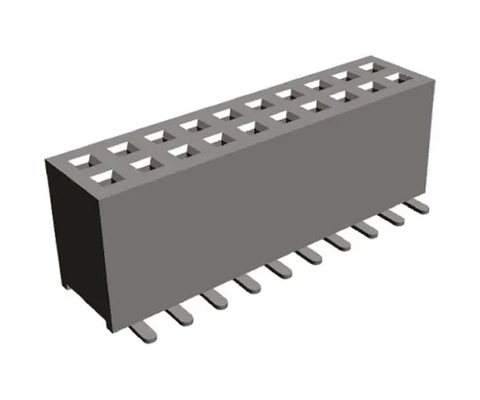 64-0223-63　HARWIN M50-31 Series 1.27mm Pitch 40 Way 2 Row Straight PCB Socket, Surface Mount, Solder Termination　M50-3102045