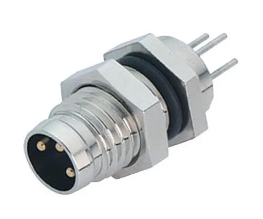 64-0317-30　Binder 718 Series M8 Panel Mount Connector, 6 contacts Socket　09-3463-81-06
