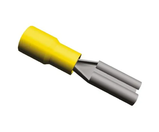 64-0221-94　TE Connectivity PIDG FASTON .110 Series Yellow Insulated Crimp Receptacle, 2.79 x 0.79mm, 0.1mm² to 0.35mm², 26AWG to　165619-2
