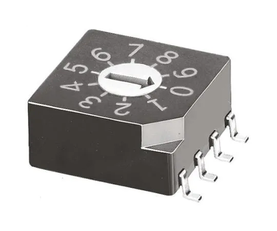 64-0300-93　10 Way Surface Mount DIP Switch, Rotary Flush Actuator　SMR5010