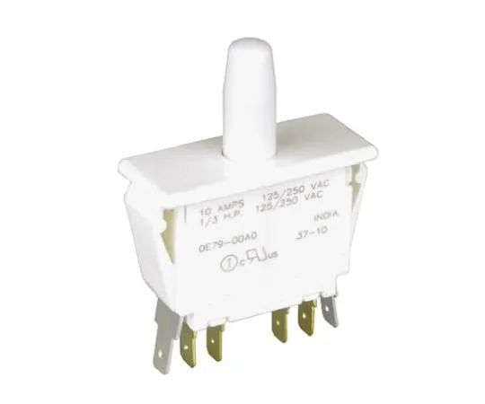 64-0318-57　Double Pole Double Throw (DPDT) Push Button Switch, 10 A @ 250 V ac　E79-00A