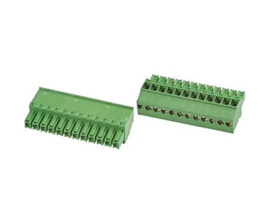 64-0343-31　TE Connectivity Non-F***d Terminal Block, 12 Way/Pole, Screw Down Terminals, 30 → 14 AWG Cable Mount, Nylon, 300　1-1986371-2