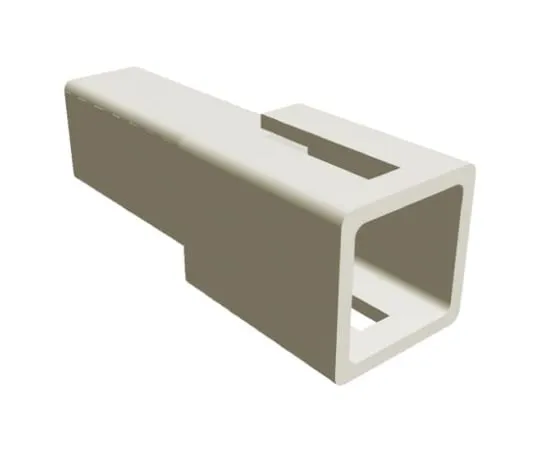 64-0219-01　TE Connectivity AMP FASTIN-FASTON Series, 1 Way Nylon Crimp Terminal Housing, 2.79mm Tab Size, Natural　626063
