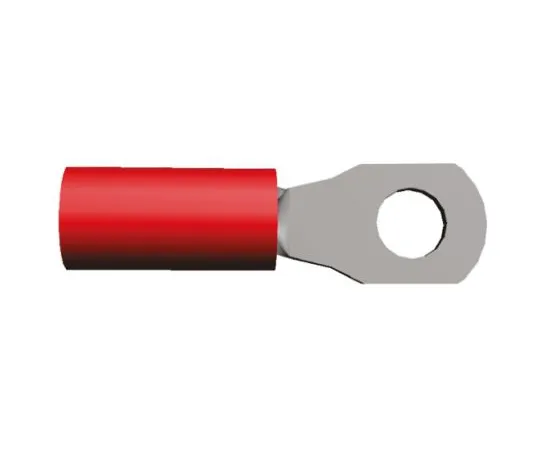 64-0342-01　TE Connectivity PIDG Series Insulated Crimp Ring Terminal, M2.5 Stud Size, 0.25mm² to 1.6mm² Wire Size, Red　130451
