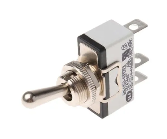 64-0266-06　APEM Single Pole Single Throw (SPST) Toggle Switch, (On)-Off-On, Panel Mount　638H/2K