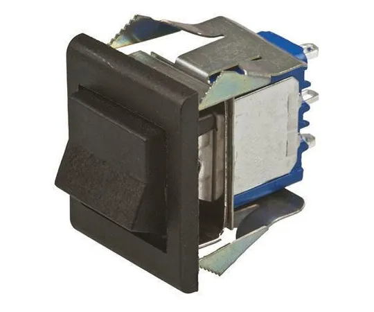 64-0262-96　APEM Single Pole Double Throw (SPDT), Latching Rocker Switch Panel Mount　7636AD+U1202+U732