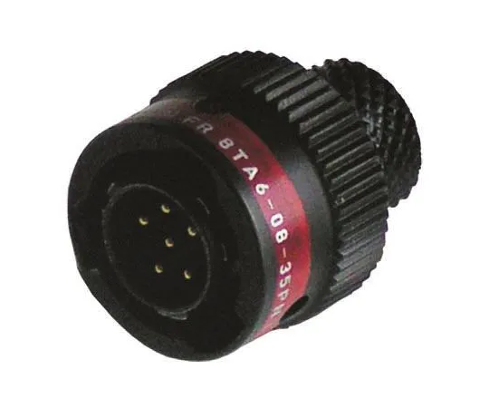 64-0248-20　Souriau 8TA Series, 6 Way Cable Mount MIL Spec Circular Connector Plug, Pin Contacts,Shell Size 08, Bayonet Coupling　8TA60835PN
