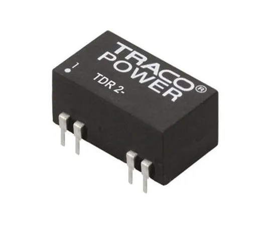 64-0321-60　TRACOPOWER TDR 2 2W Isolated DC-DC Converter Through Hole, Voltage in 9 → 18 V dc, Voltage out 5V dc　TDR 2-1211
