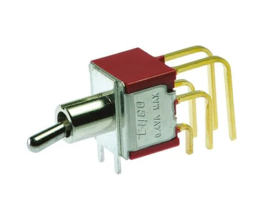 64-0344-33　TE Connectivity Single Pole Double Throw (SPDT) Toggle Switch, Latching, PCB　1-1825136-5