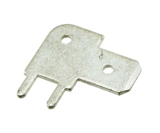 64-0222-08　TE Connectivity Solder Tab Terminal, Uninsulated, Tin over Copper Plated, Right Angle, 6.3 x 0.8mm　726387-2
