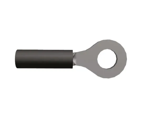 64-0220-89　TE Connectivity PIDG Series Insulated Crimp Ring Terminal, M3.5 Stud Size, 0.26mm² to 0.4mm² Wire Size, Black　151439