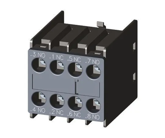 64-0314-99　Siemens Sirius Innovation 3RH2, 2NO/2NC (4), Auxiliary Contact, Snap-On, 6 A ac, 10 A dc　3RH2911-1FB22