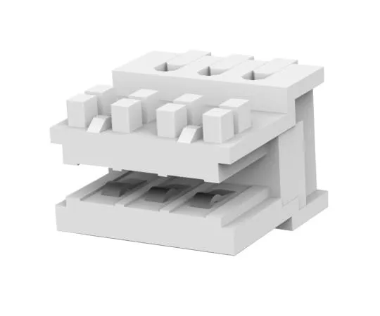 64-0224-25　TE Connectivity Right Angle FemalePCBEdge Connector, Cable Mount Mount, 3 Way, 1 Row, 2.5mm Pitch　1-966194-3