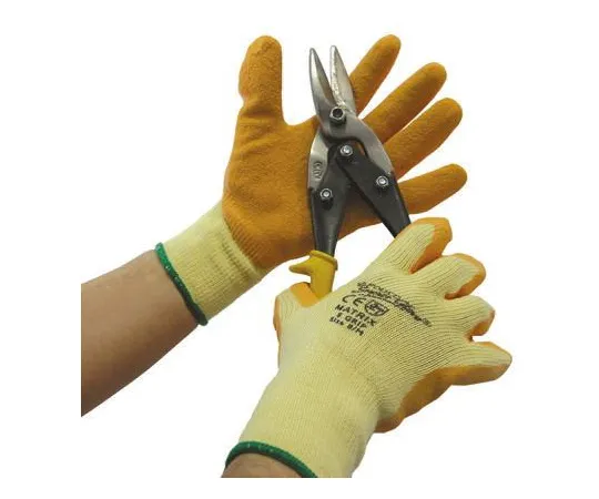 64-0313-03　BM Polyco Matrix Polycotton Latex-Coated General Purpose Gloves, size 9, Orange　503-MAT