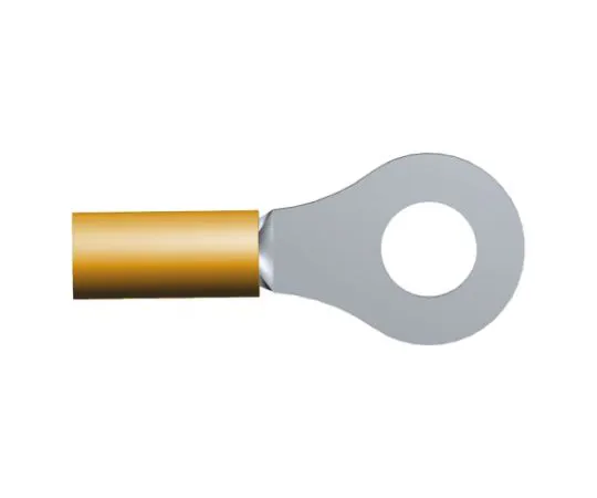 64-0342-31　TE Connectivity DG STRATO-THERM Series Insulated Crimp Ring Terminal, M4 Stud Size, 0.26mm² to 1.65mm² Wire Size, Orange　321897