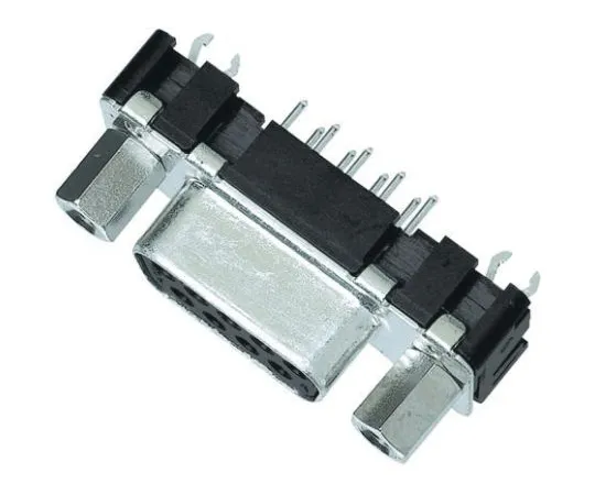 64-0264-79　Harting 37 Way Through Hole PCB D-sub Connector Socket, 2.76mm Pitch, with 4-40 UNC Threaded Inserts, Boardlocks　09664516512