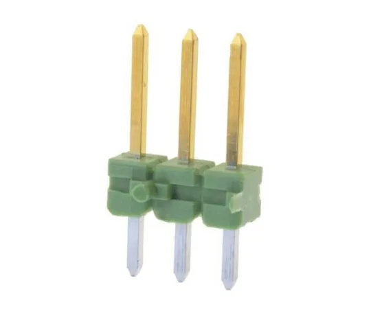64-0224-75　TE Connectivity AMPMODU MOD II, 3 Way, 1 Row, Straight Pin Header　825433-3
