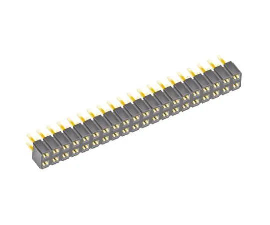 64-0594-89　Samtec SLW Series 2.54mm Pitch 40 Way 2 Row Straight PCB Socket, Through Hole, Solder Termination　SLW-120-01-G-D