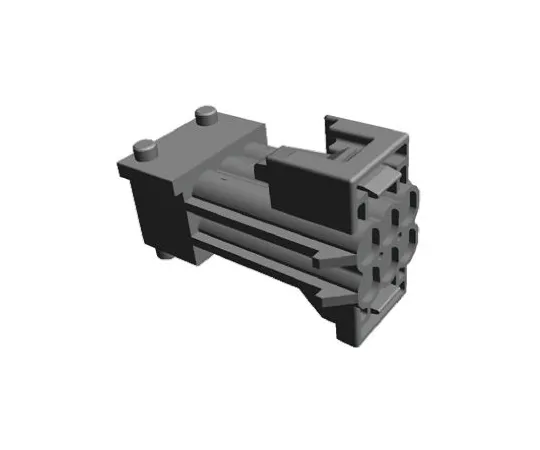64-0436-14　TE Connectivity Timer Series, 2 Row 6 Way Panel Mount Plug Housing　2-962349-1
