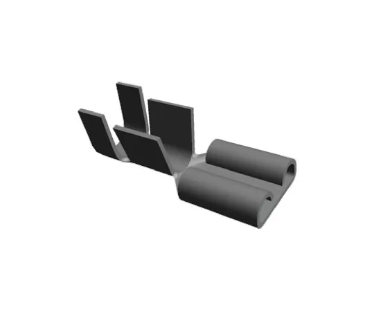 64-0380-39　TE Connectivity FASTON .250 Series Crimp Receptacle, 6.35 x 0.81mm, 4mm² to 6mm², 11AWG to 9AWG, Tin Plated　180363-2