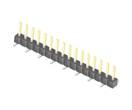 64-0590-32　Samtec TSM, 16 Way, 1 Row, Straight Pin Header　TSM-116-02-L-SV