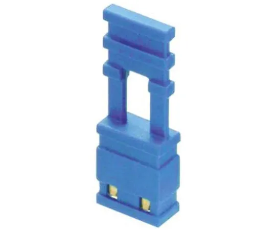 64-0494-99　HARWIN Jumper Female Straight Blue Closed Top, Handle Pull 2 Way 1 Row 2.54mm Pitch　M7683-05